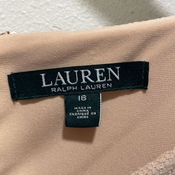 RALPH Lauren light pink woman’s beaded special occasion dress - Picture 13 of 16